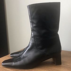 Cole Haan Country Black Leather Boots